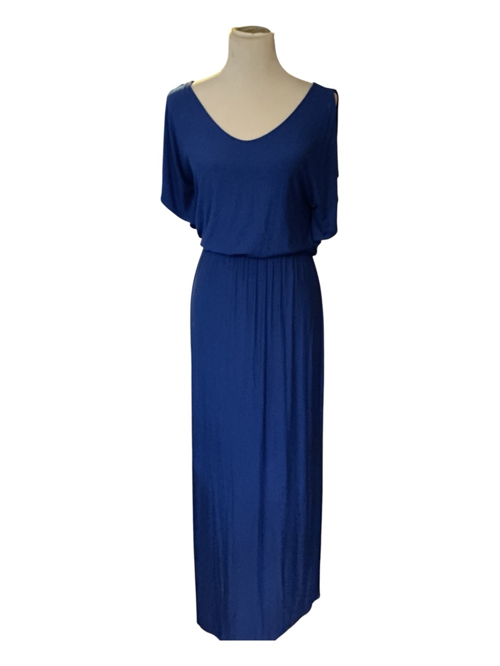Women's Royal Blue Dolman Sleeve Maxi Dress